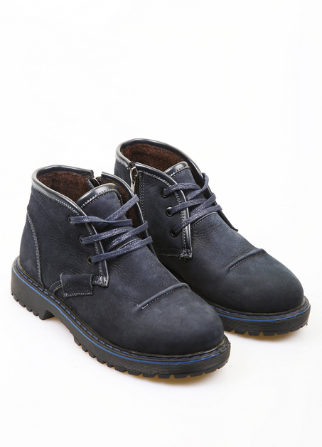 Ботинки BRONI 32 Синий (BRN-1637-Blue) - Фото 1 Ботинки BRONI 32 Синий (BRN-1637-Blue) - изображение 1