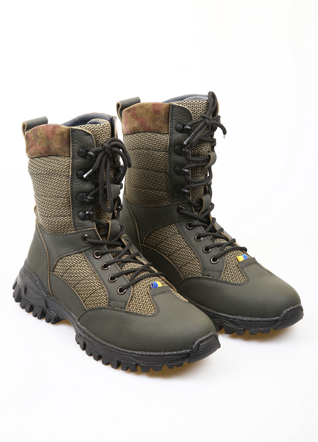 Ботинки BRONI 44 Хаки (BRN-D113-18-Khaki) - Фото 1 Ботинки BRONI 44 Хаки (BRN-D113-18-Khaki) - изображение 1