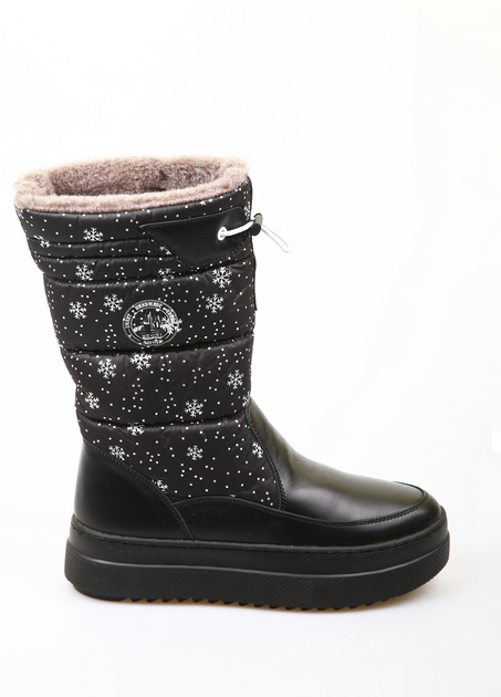 Сапоги BRONI 36 Черный (BRN-1537-Black) - Фото 2 Сапоги BRONI 36 Черный (BRN-1537-Black) - изображение 2