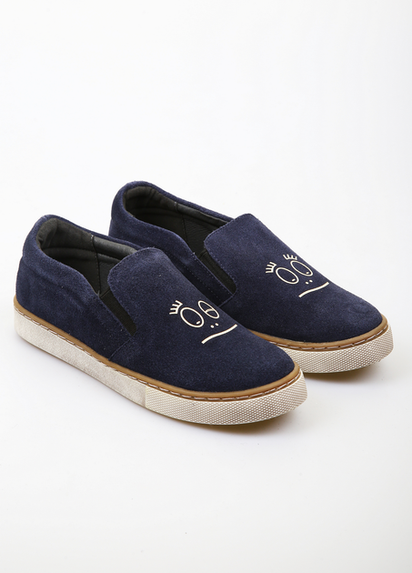 Слипоны BRONI 35 Темно-синий (BRN-1137-Navy-blue) - Фото 1 Слипоны BRONI 35 Темно-синий (BRN-1137-Navy-blue) - изображение 1