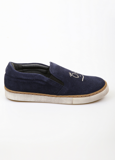 Слипоны BRONI 35 Темно-синий (BRN-1137-Navy-blue) - Фото 2 Слипоны BRONI 35 Темно-синий (BRN-1137-Navy-blue) - изображение 2