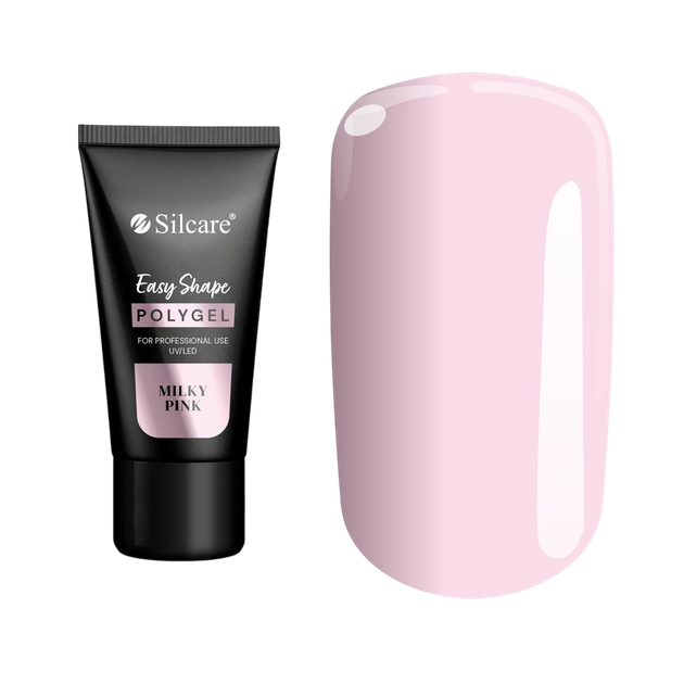 Полігель Silcare Easy Shape для нарощування нігтів Milky Pink 30 г (5902560558678) - зображення 1