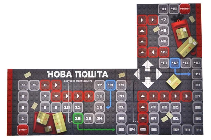Конструктор блочний QB300-207 "Block&Steps: НОВА ПОШТА. Вантажівка Мрії" + ходилка і гра 3в1, 129дет. qbee - Фото 4 Конструктор блочний QB300-207 "Block&Steps: НОВА ПОШТА. Вантажівка Мрії" + ходилка і гра 3в1, 129дет. qbee - изображение 4