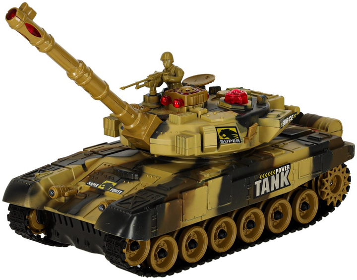 Танк радіокерований KIK War Tank 9993 Пустельний (5903039720626) - зображення 4