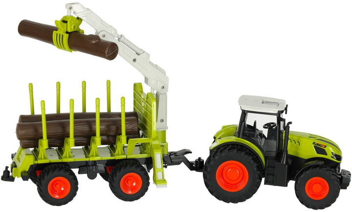 Трактор радіокерований KIK Farm Machine з підйомником Зелений (5903039764446) - зображення 3