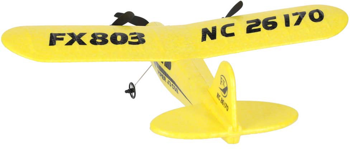 Літак радіокерований KIK Piper J-3Cub FX803 Жовтий (5903039743182) - зображення 9