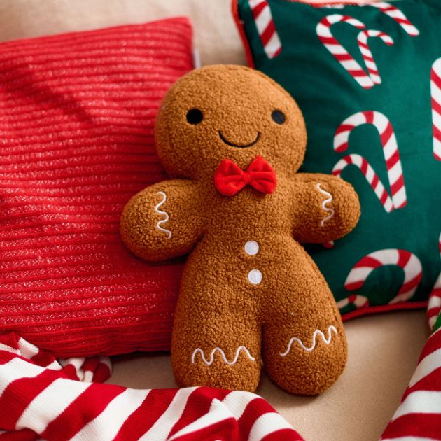 Poduszka dekoracyjna Homla Gingerbread w kształcie piernika 25 x 38 cm (5906496709425) - obraz 3