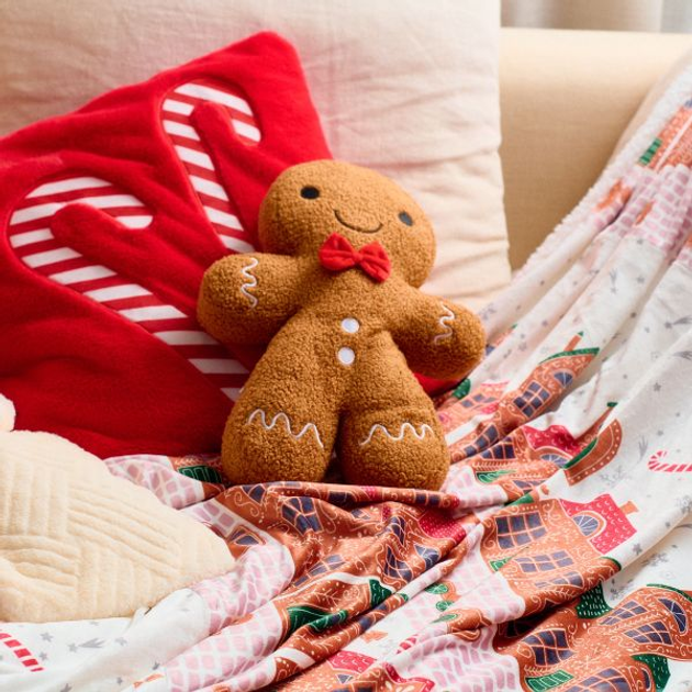 Poduszka dekoracyjna Homla Gingerbread w kształcie piernika 25 x 38 cm (5906496709425) - obraz 5