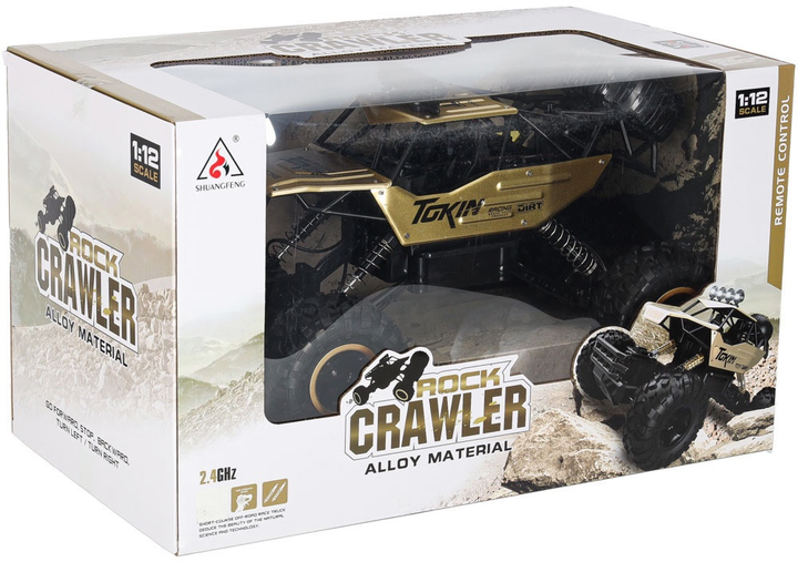 Автомобіль радіокерований KIK Rock Crawler Золотий (5903039719057) - зображення 1