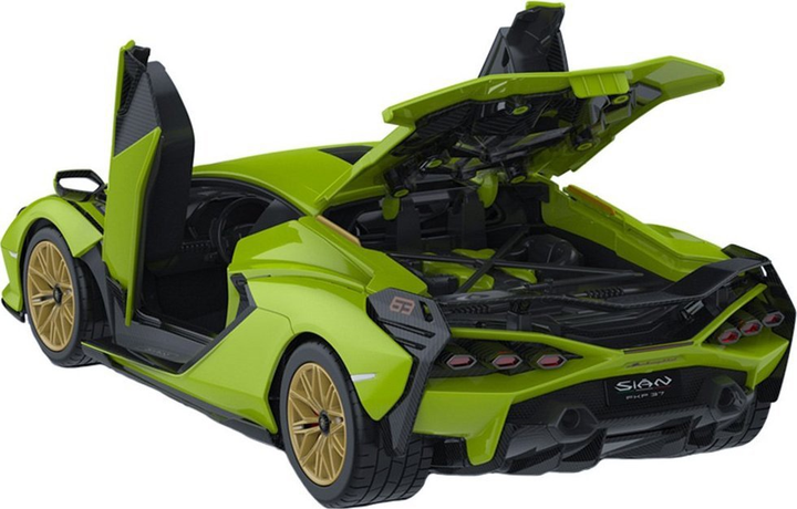 Автомобіль радіокерований Rastar 97400 Lamborghini Sian для складання Зелений (5903039753587) - зображення 5