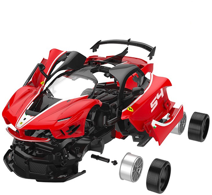 Автомобіль радіокерований Rastar 96900 Ferrari для складання Червоний (5903039753594) - зображення 6