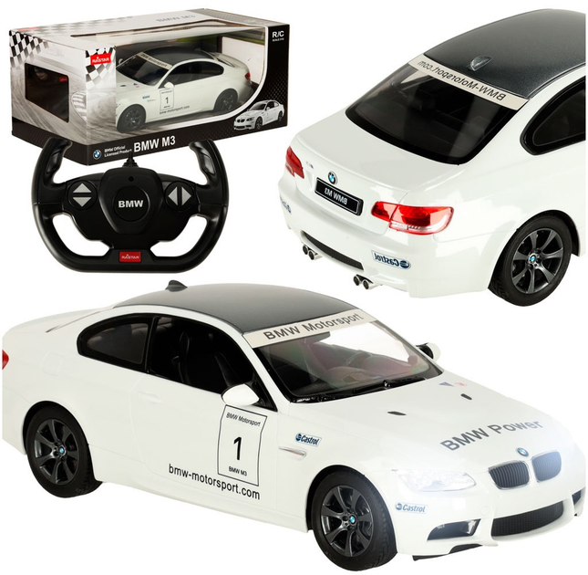Автомобіль радіокерований Rastar 48000 BMW M3 Білий (5903039753679) - зображення 2