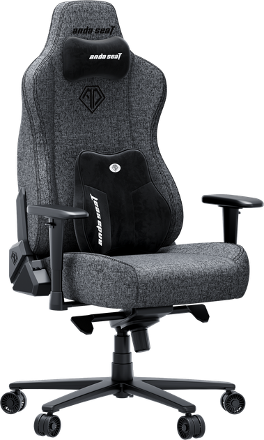 Fotel gamingowy Anda Seat Novis Plus XL Dark Gray Fabric (AD23YC-XL-01-GB-F-G04) - obraz 2