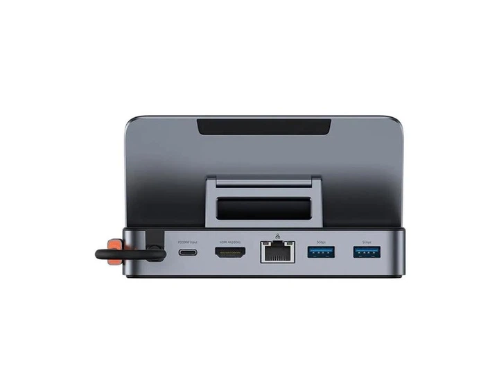 Док-станция Baseus GamerX 6 в 1 для Lenovo Legion GO, Legion Go 2, Legion Go S, Steam Deck, Asus Rog Ally, HDMI 4K@60hz / RJ45 / USB3.0 / 100w / LAN - Фото 2 Док-станция Baseus GamerX 6 в 1 для Lenovo Legion GO, Legion Go 2, Legion Go S, Steam Deck, Asus Rog Ally, HDMI 4K@60hz / RJ45 / USB3.0 / 100w / LAN - изображение 2