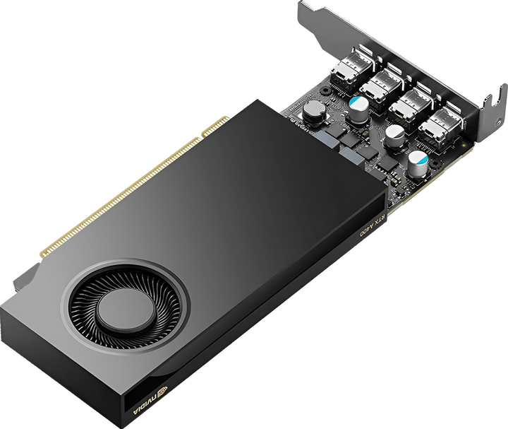 Karta graficzna Nvidia PCI-Ex Quadro RTX A400 4GB GDDR6 (64bit) (4 x mini DisplayPort 1.4a) (900-5G172-2560-000) - obraz 2