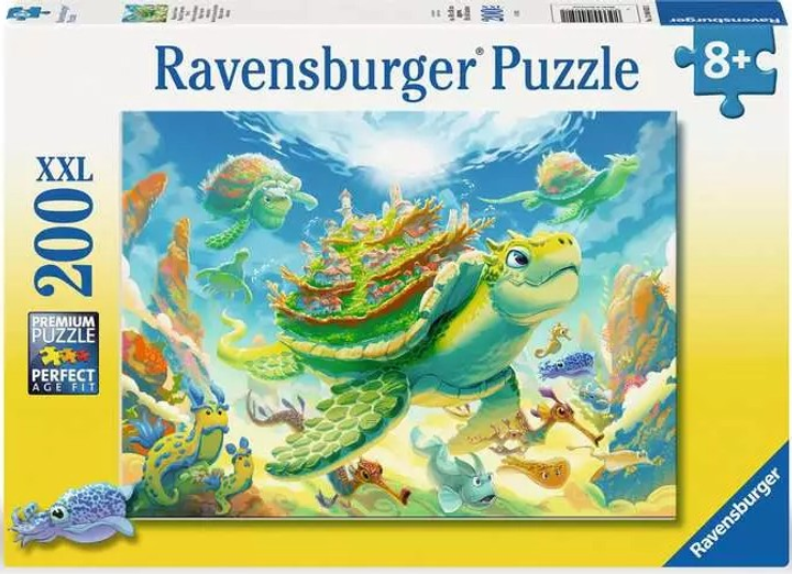 Puzzle Ravensburger Żółw 200 elementów 12004052 (4005555040521) - obraz 1