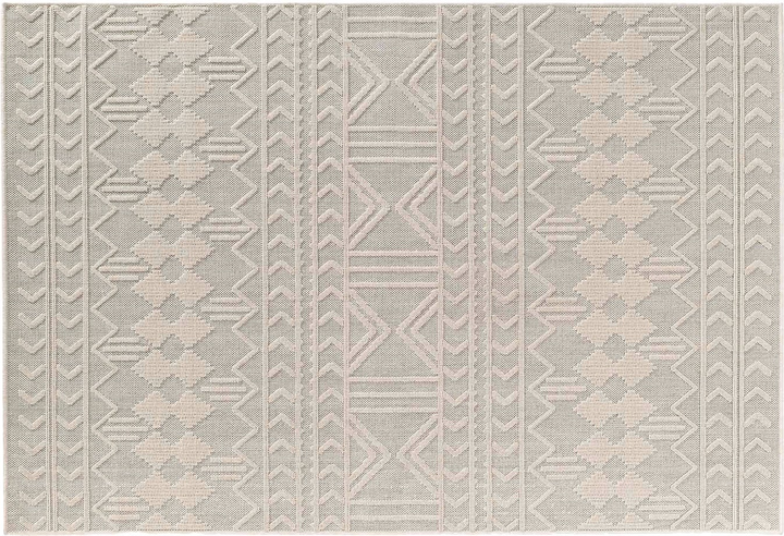 Mata podłogowa Douceur d'interieur prostokątna z tłoczonym wzorem 160 x 230 cm Beżowa (3574387415087) - obraz 1