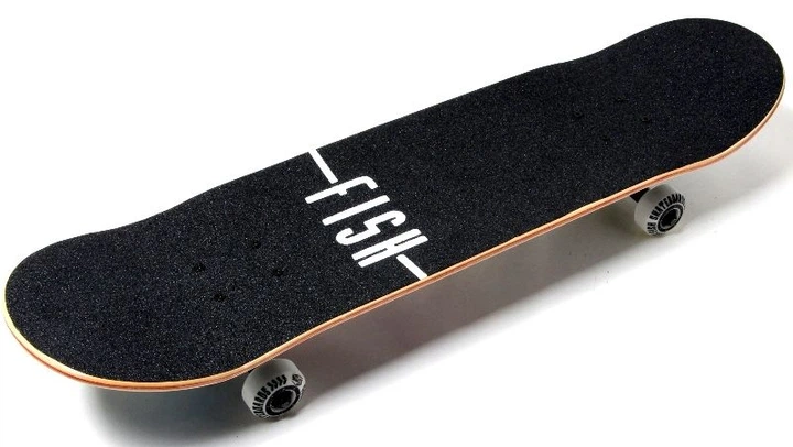 Дерев'яний СкейтБорд Fish Skateboard wolf з малюнком, з посиленою підвіскою - зображення 5