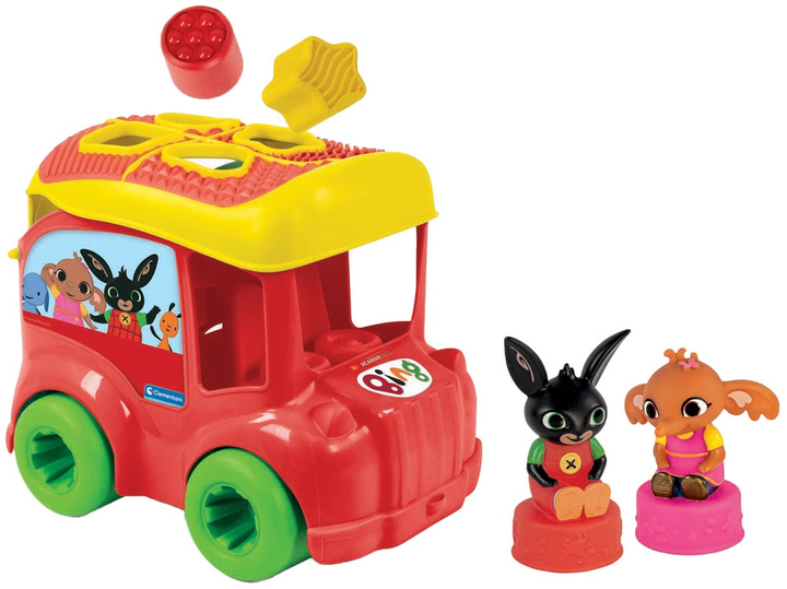 Zabawka sorter Clementoni Baby Bing Bus do sortowania kształtów, 7 szt. (8005125174911) - obraz 1