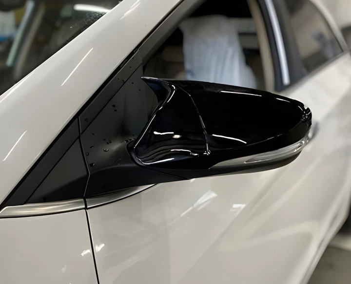 2 Накладки на зеркала BMW-Style для Hyundai Elantra 2011-2015 (MD/UD, с вырезом под повторитель поворота) - изображение 6