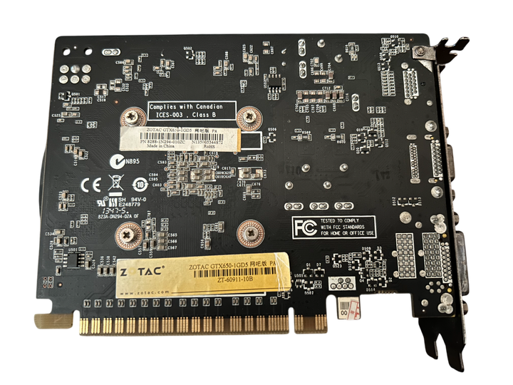 Відеокарта GTX 650 1GB Zotac (ZT-60911-10B) Б/В - зображення 4