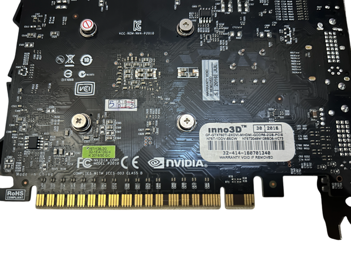 Видеокарта GTX 750Ti 2GB Inno3D GDDR5 (N75T-1DDV-E5CW) Б/B - Б/У - Фото 6 Видеокарта GTX 750Ti 2GB Inno3D GDDR5 (N75T-1DDV-E5CW) Б/B - Б/У - изображение 6
