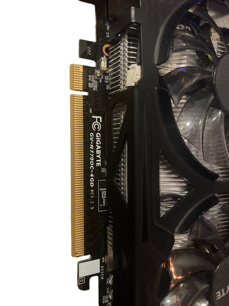 Видеокарта GTX 770 4GB Gigabyte GDDR5 (GV-N770OC-4GD) Б/У - изображение 3