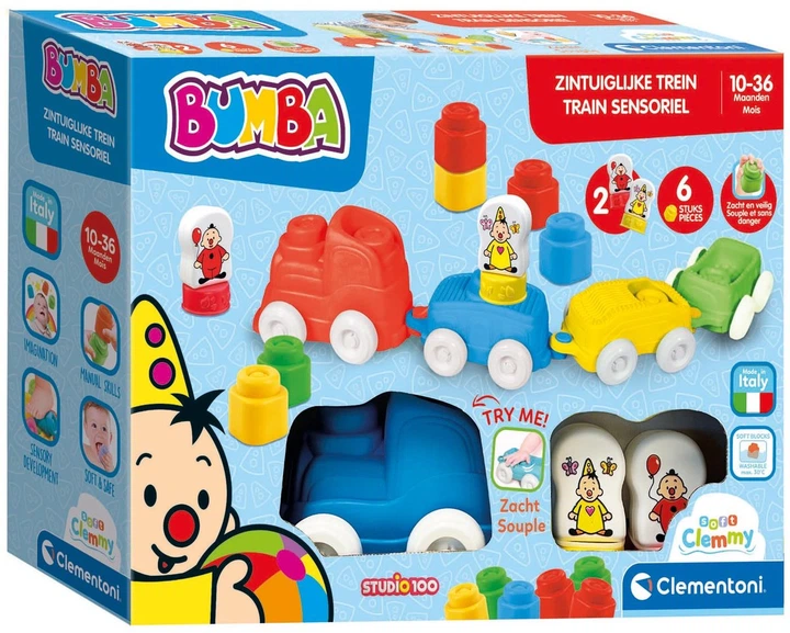 Pociąg sensoryczny Clementoni Baby Clemmy - Bumba Sensory Train (8005125561537) - obraz 1