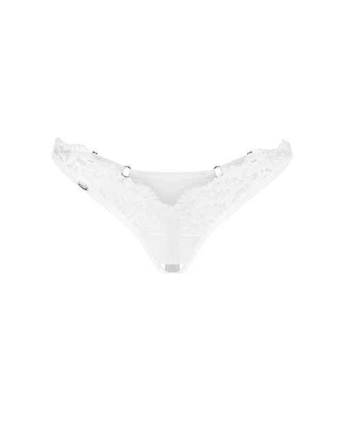 Трусики Obsessive Arrowel crotchless thong 2XL/3XL Білий (SX2593) - изображение 3