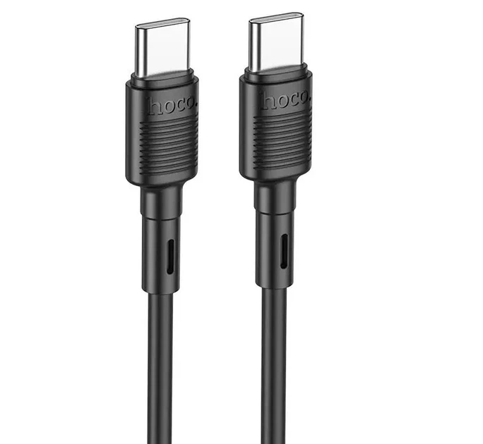 Кабель Hoco X83 Type-C to Type-C Victory 60W charging data cable Чорний - изображение 2