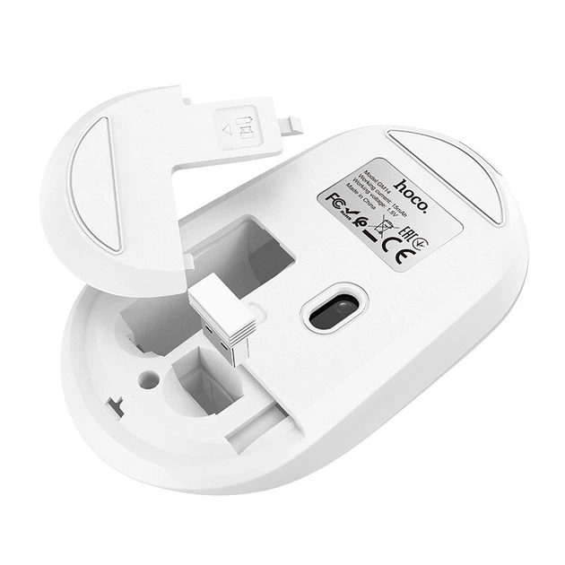 Комп'ютерна миша Hoco GM14 Platinum 2.4G business wireless mouse Білий - изображение 3
