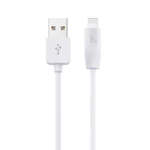 Кабель Hoco X1 Rapid charging cable USB - Lightning 2 метри білий - Фото 1 Кабель Hoco X1 Rapid charging cable USB - Lightning 2 метри білий - зображення 1
