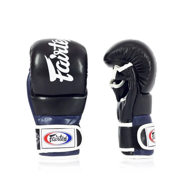 Рукавички греплінгові для ММА Fairtex FGV18 розмір XL, чорно-сині - изображение 4