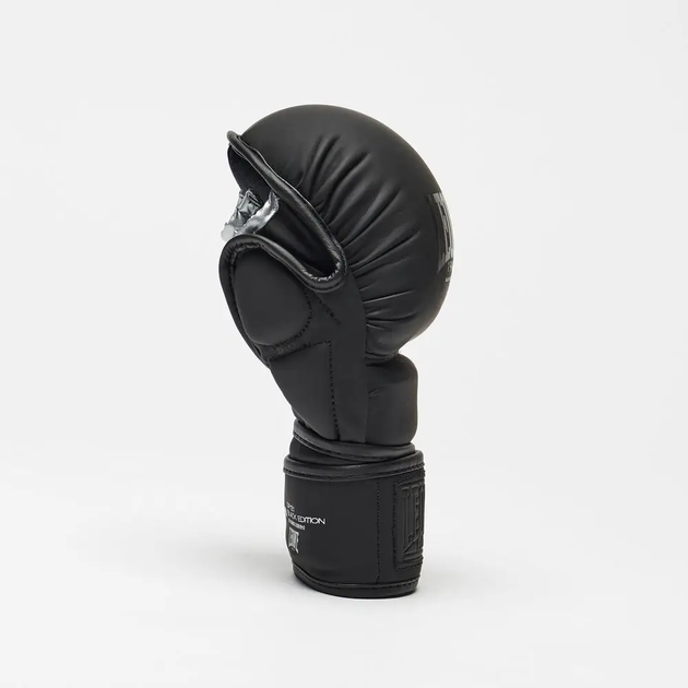 Рукавички греплінгові для ММА з капою Leone BLACK Edition розмір XL, чорні - изображение 5
