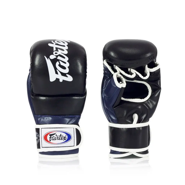 Рукавички греплінгові для ММА Fairtex FGV18 розмір XL, чорно-сині - изображение 5