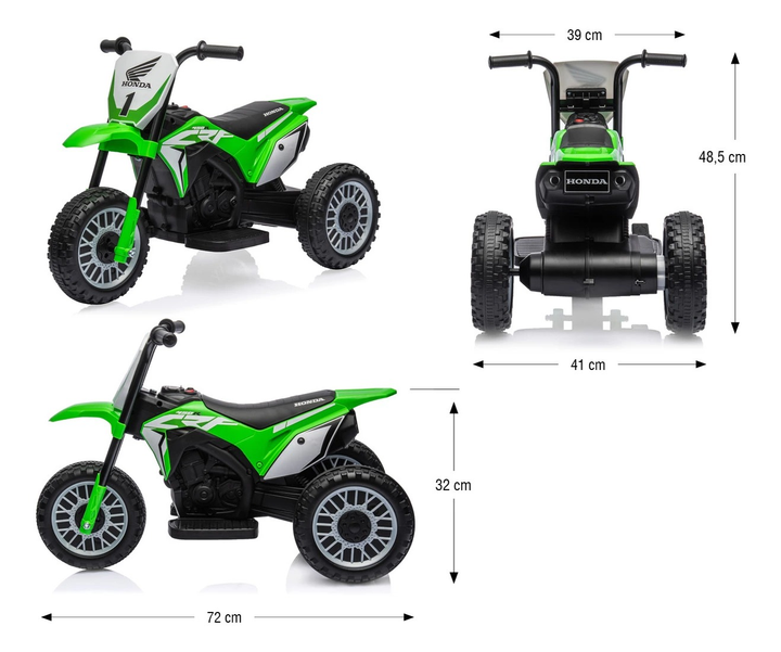 Pojazd na akumulator Milly Mally Motocykl HONDA CRF 450R Zielony (5901761128598) - obraz 14