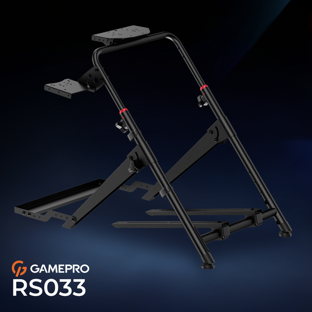 Стенд GamePro RS033 для кріплення керма коробки передач та педалей - Фото 10 Стенд GamePro RS033 для кріплення керма коробки передач та педалей - зображення 10