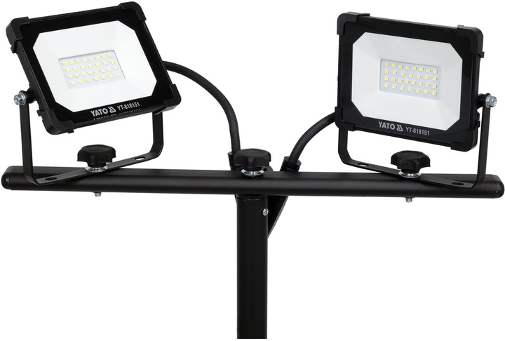 Reflektor YATO YT-818151 SMD LED ze stojakiem 2 x 20 W 3800 lm (5906083083624) - obraz 4