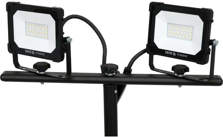 Reflektor YATO YT-818151 SMD LED ze stojakiem 2 x 20 W 3800 lm (5906083083624) - obraz 5