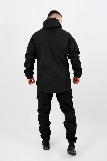 Тактический костюм Softshell чёрный 52 - изображение 2