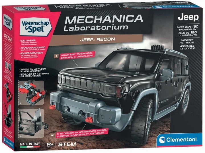 Klocki konstrukcyjne Clementoni Science & Games Mechanics Jeep Recon (8005125560967) - obraz 1