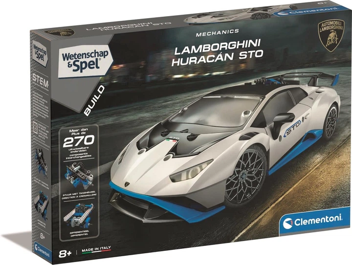 Конструктор Clementoni Science and Games – Механіка Lamborghini Huracan Sto Конструктор – 270 елементів (8005125561940) - зображення 7