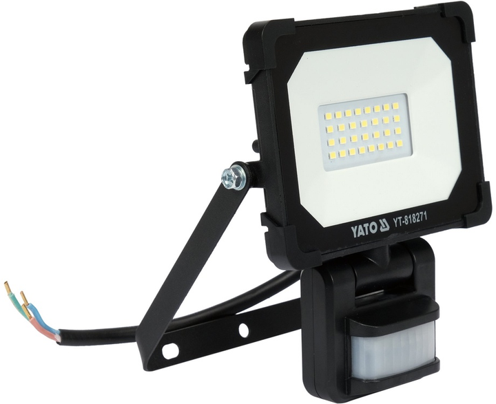 Reflektor YATO YT-818271 z czujnikiem ruchu SMD LED 20 W 1900 lm (5906083083709) - obraz 3