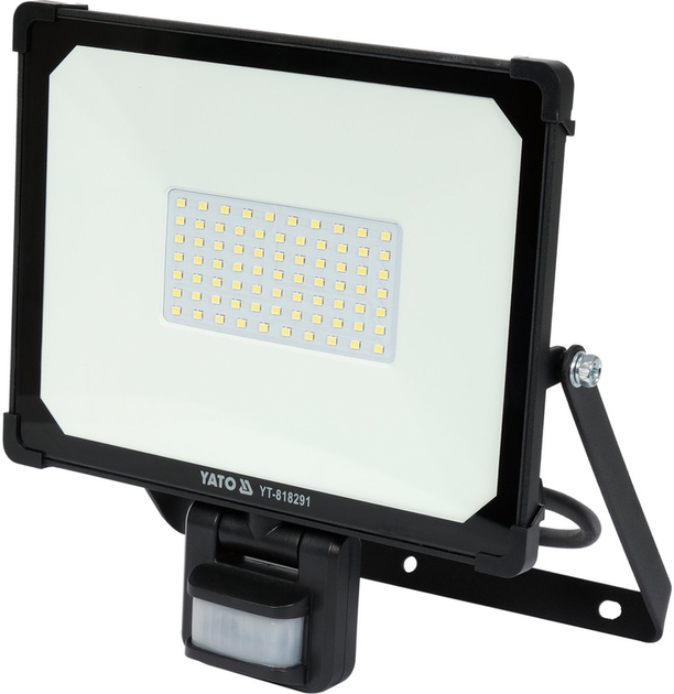 Reflektor YATO YT-818291 z czujnikiem ruchu SMD LED 50 W 4750 lm (5906083083723) - obraz 1