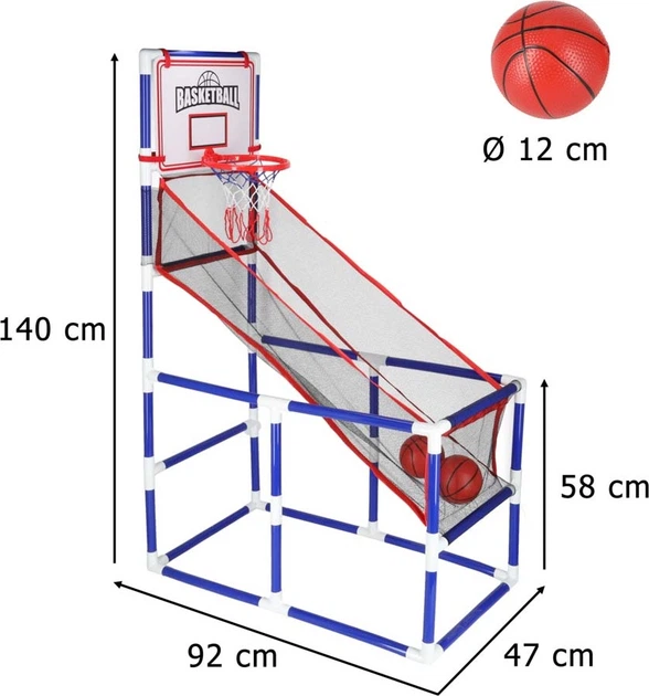 Набір для гри в баскетбол  KIK переносний 2 м'ячі і насос KX3002 (5903039768239) - зображення 7