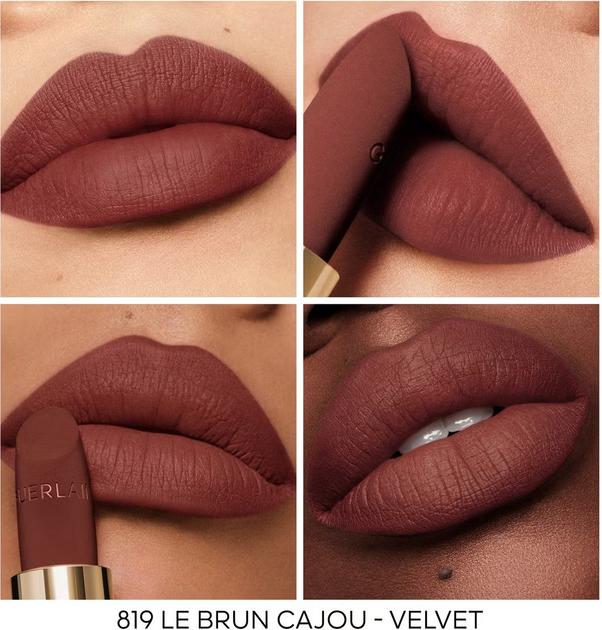 Змінний блок Помада для губ Guerlain Rouge G Velvet 819 Le Brun Cajou 3.5 г (3346470442979) - зображення 4