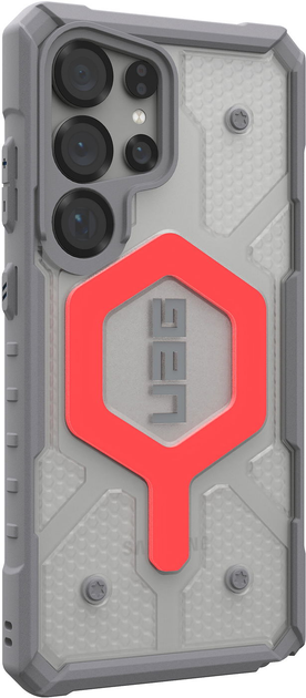 Etui UAG Pathfinder Clear with Magnet Bundle Active dla Samsung Galaxy S25 Ultra Grey/Red (AW82-0DE) - obraz 4