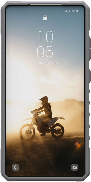 Etui UAG Pathfinder Clear with Magnet Bundle Active dla Samsung Galaxy S25 Ultra Grey/Red (AW82-0DE) - obraz 5