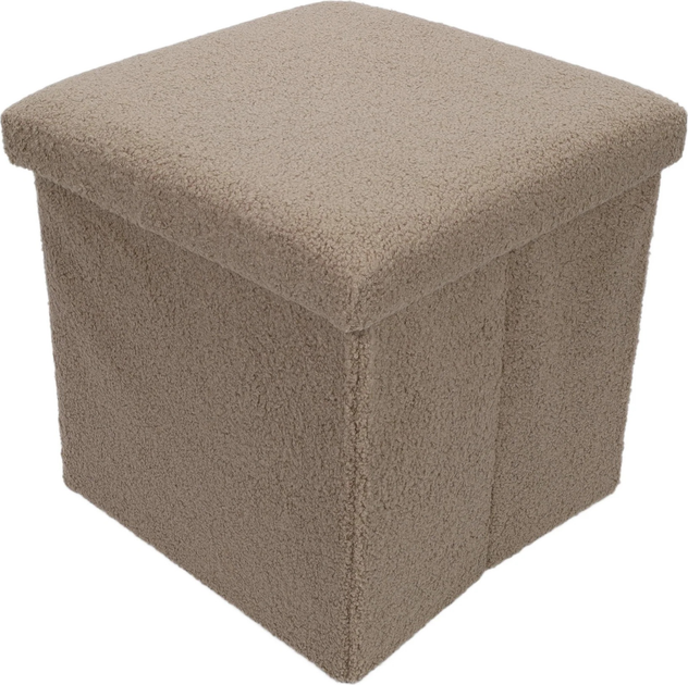 Pufa Storage solutions Bini ze schowkiem Jasnobrązowa (5902973458725) - obraz 4