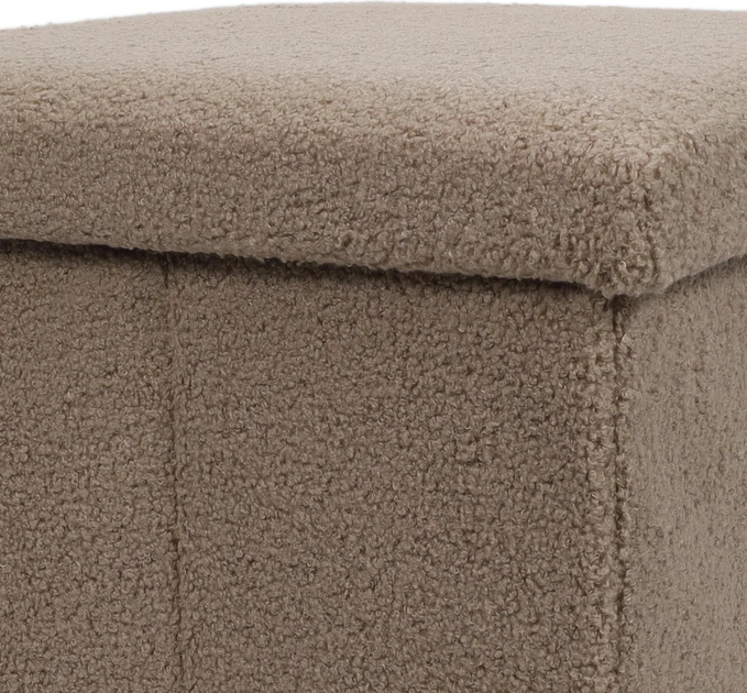 Pufa Storage solutions Bini ze schowkiem Jasnobrązowa (5902973458725) - obraz 7